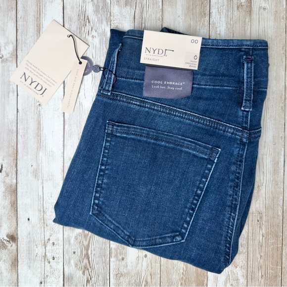 Women’s NYDJ Marilyn Straight Leg Cropped Jeans Lift + Tuck Technology Size 00 - Picture 10 of 10